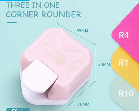 3-in-1 Corner Rounder Punch – Mini Cutter