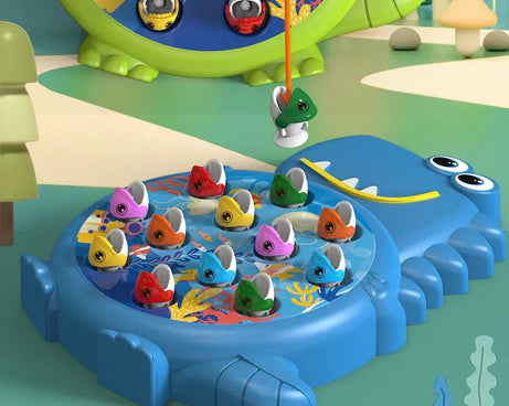 Dinosaur Magnetic Fishing Game – Montessori Toy