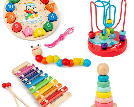 Montessori 3D Wooden Puzzles – Educational Toy