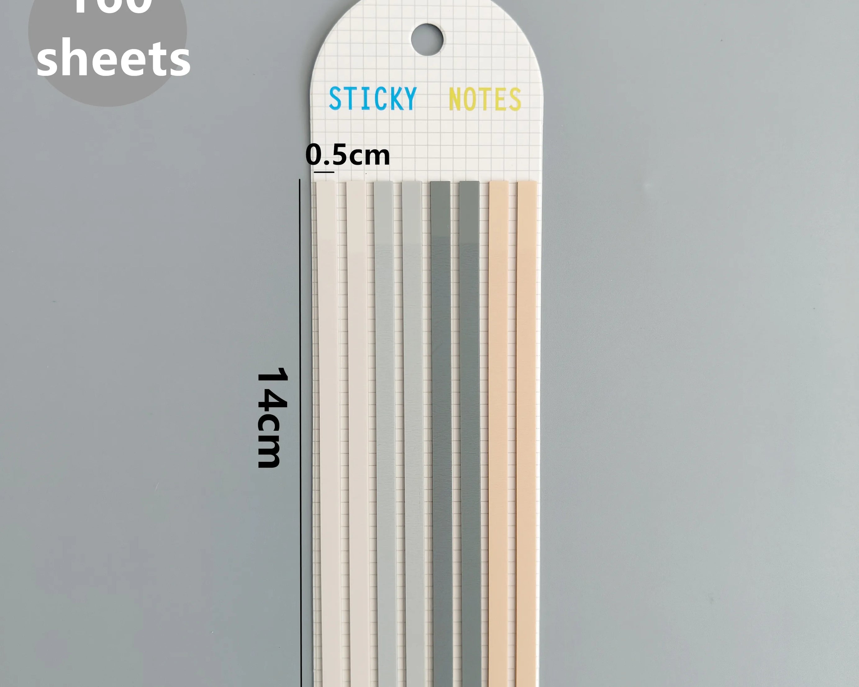 160-Sheet Transparent Sticky Notes – Self-Adhesive