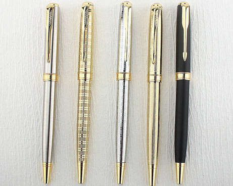 Luxury Metal Rollerball Pen – Gold & Steel