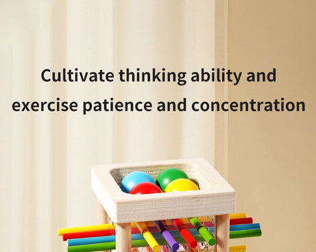 Interactive Wooden Stick Puzzle – Logic Game