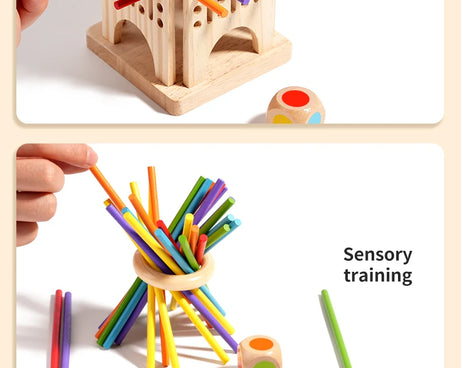 Interactive Wooden Stick Puzzle – Logic Game