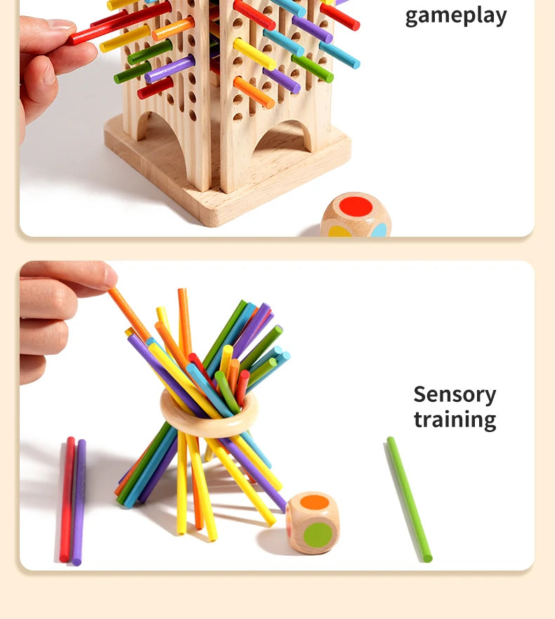 Interactive Wooden Stick Puzzle – Logic Game