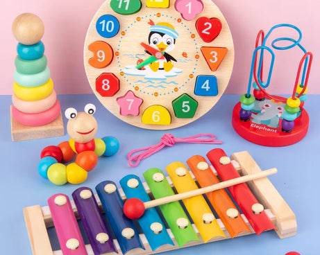 Montessori 3D Wooden Puzzles – Educational Toy