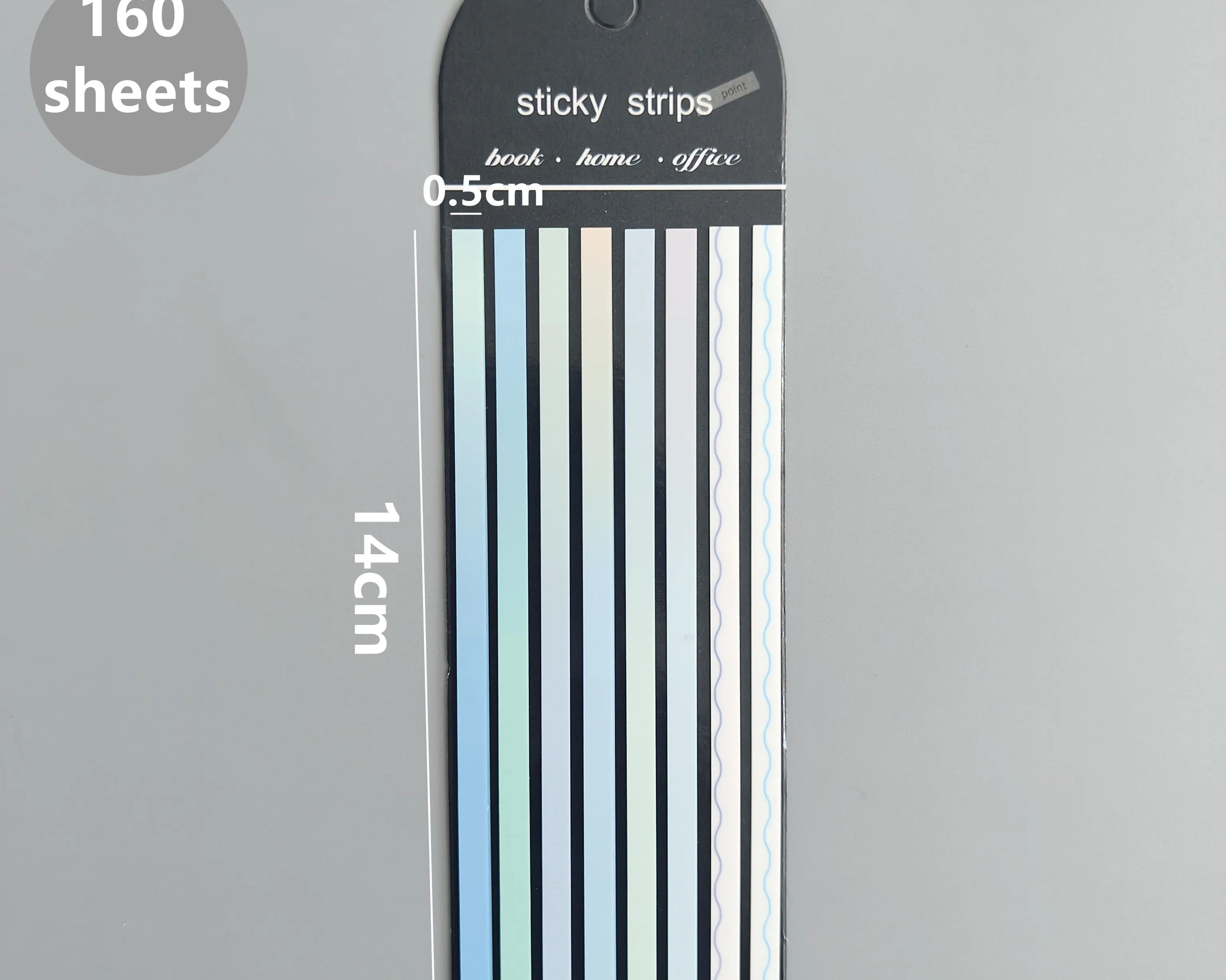 160-Sheet Transparent Sticky Notes – Self-Adhesive