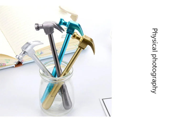 4PCS Creative Metallic Hammer Gel Pens