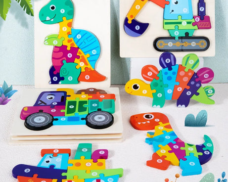 Montessori Wooden 3D Puzzle for Kids