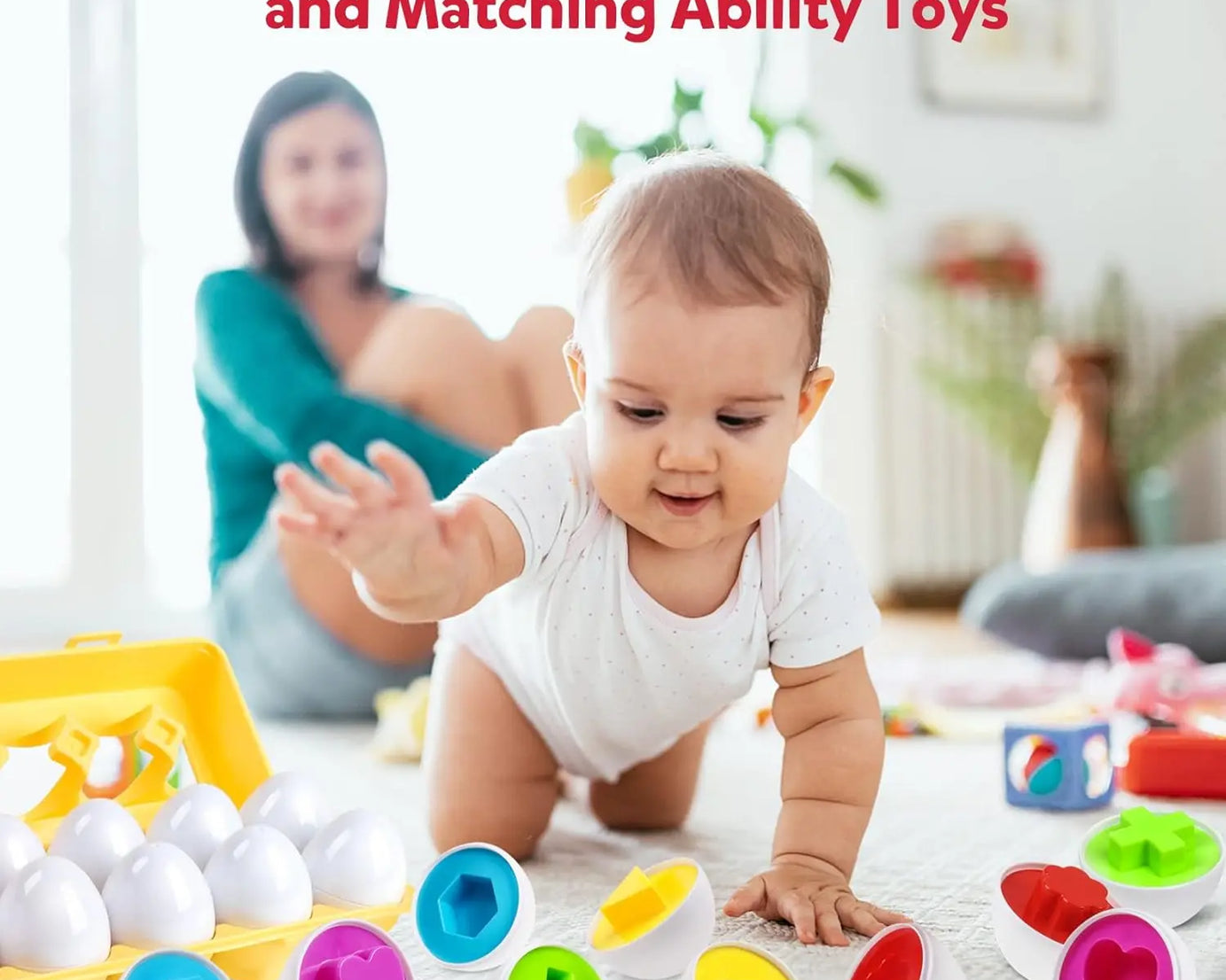 Matching Eggs Montessori Toy – Shape Sorter