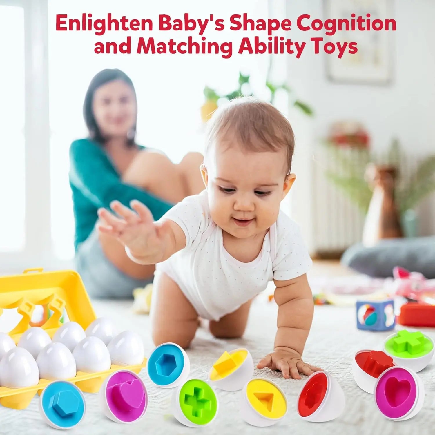 Matching Eggs Montessori Toy – Shape Sorter