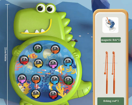 Dinosaur Magnetic Fishing Game – Montessori Toy