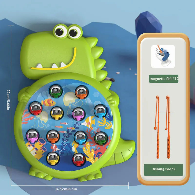 Dinosaur Magnetic Fishing Game – Montessori Toy
