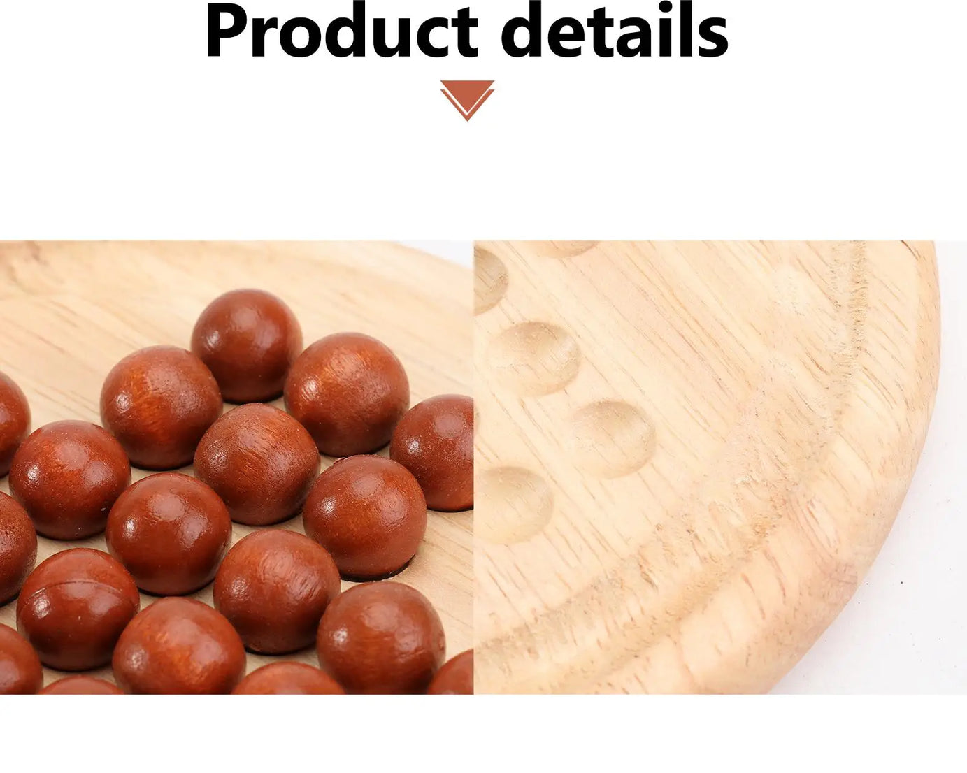 Wooden Marble Solitaire – Fun Solo Board Game