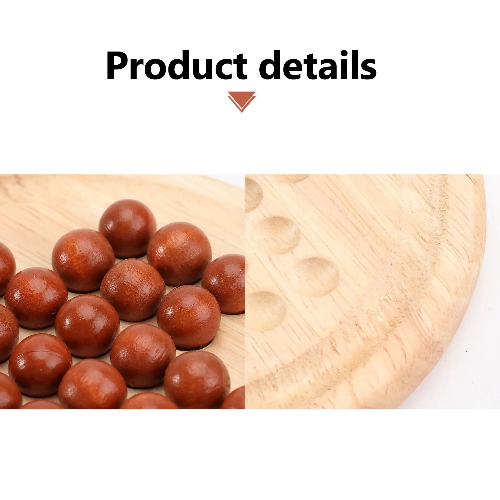 Wooden Marble Solitaire – Fun Solo Board Game