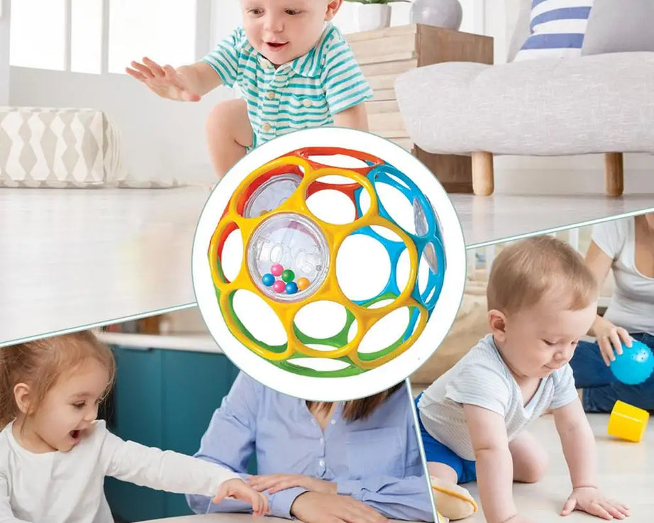 Soft Rattle Ball – Sensory Toy with Bell