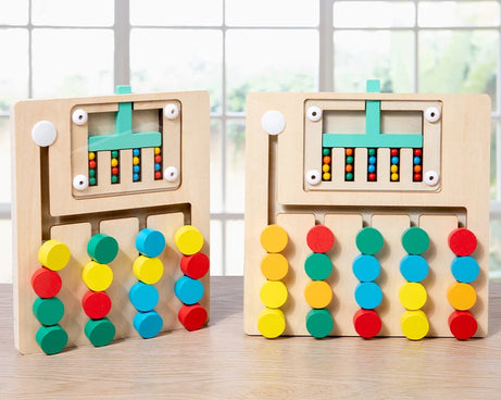 Double-Sided Logic Board – Montessori Puzzle