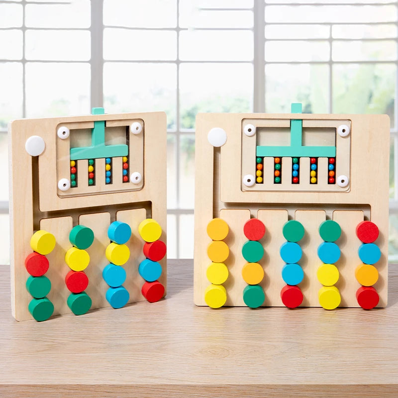 Double-Sided Logic Board – Montessori Puzzle