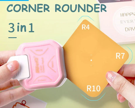 3-in-1 Corner Rounder Punch – Mini Cutter