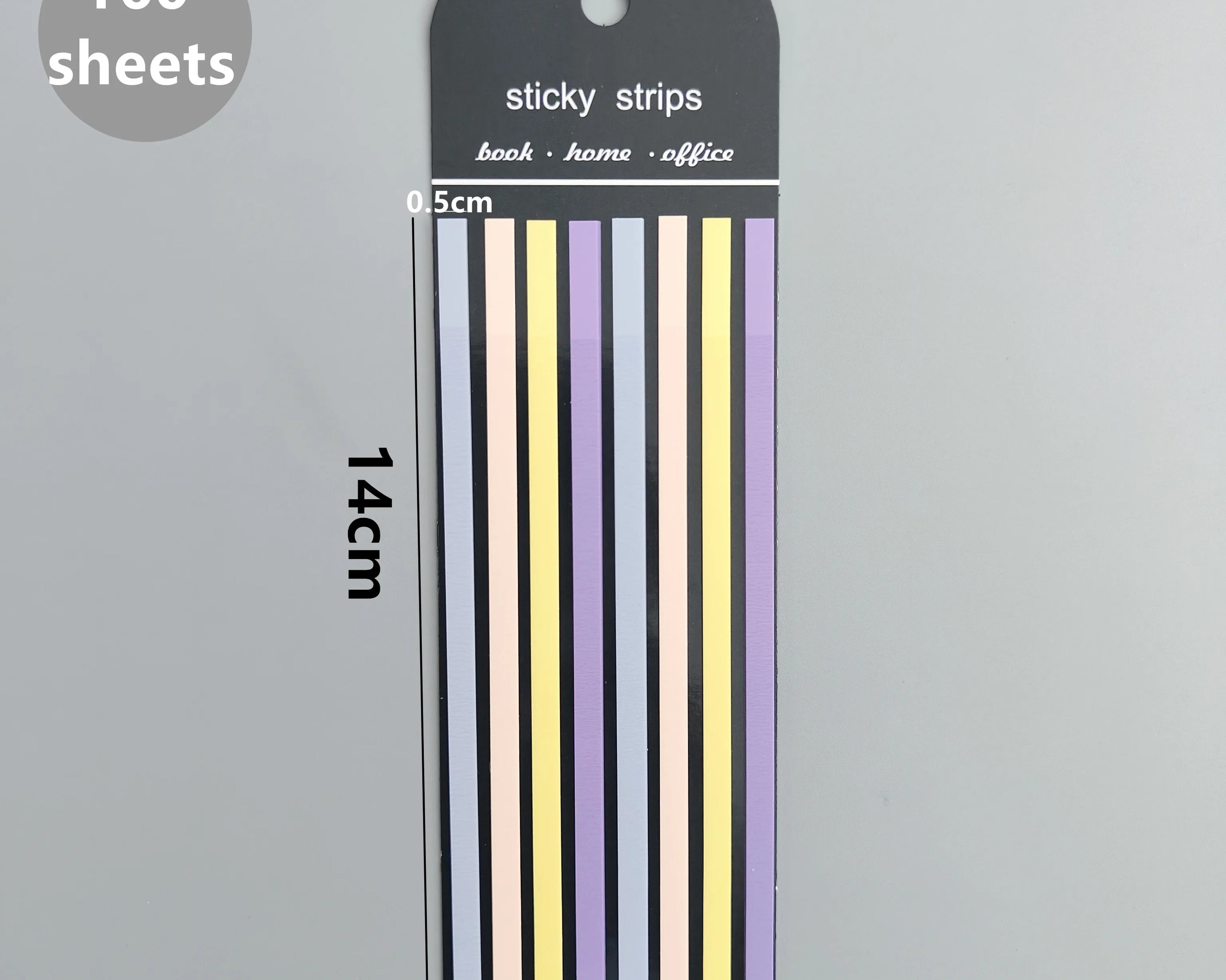 160-Sheet Transparent Sticky Notes – Self-Adhesive