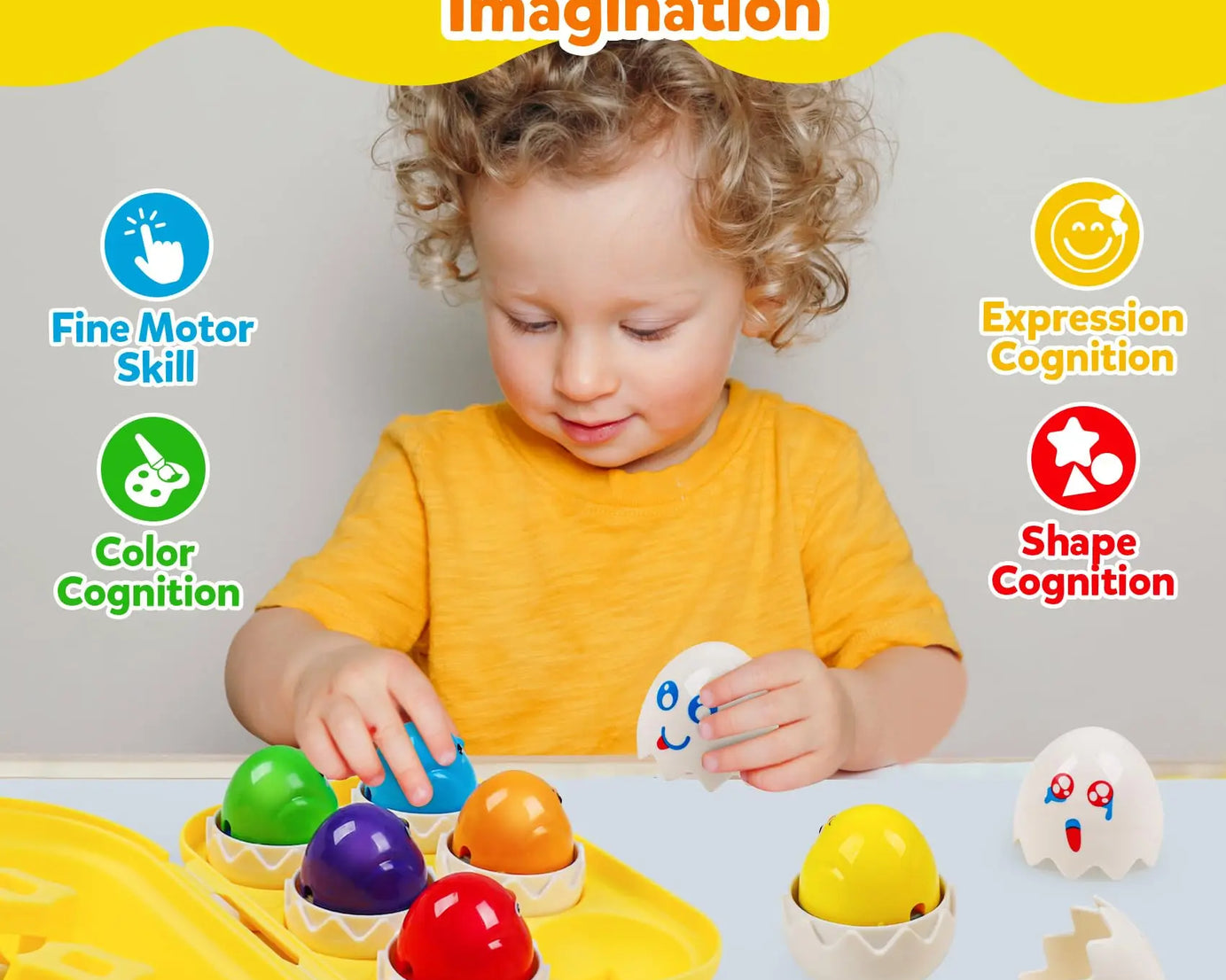Matching Eggs Montessori Toy – Shape Sorter