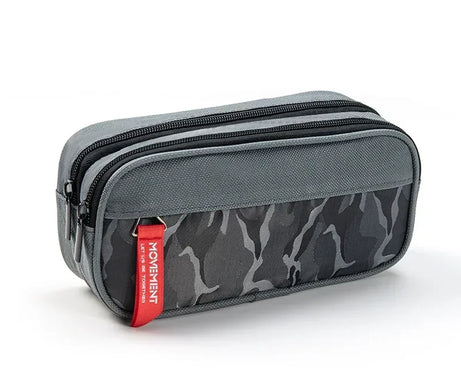 Double Zipper Camo Pencil Case – Large & Durable