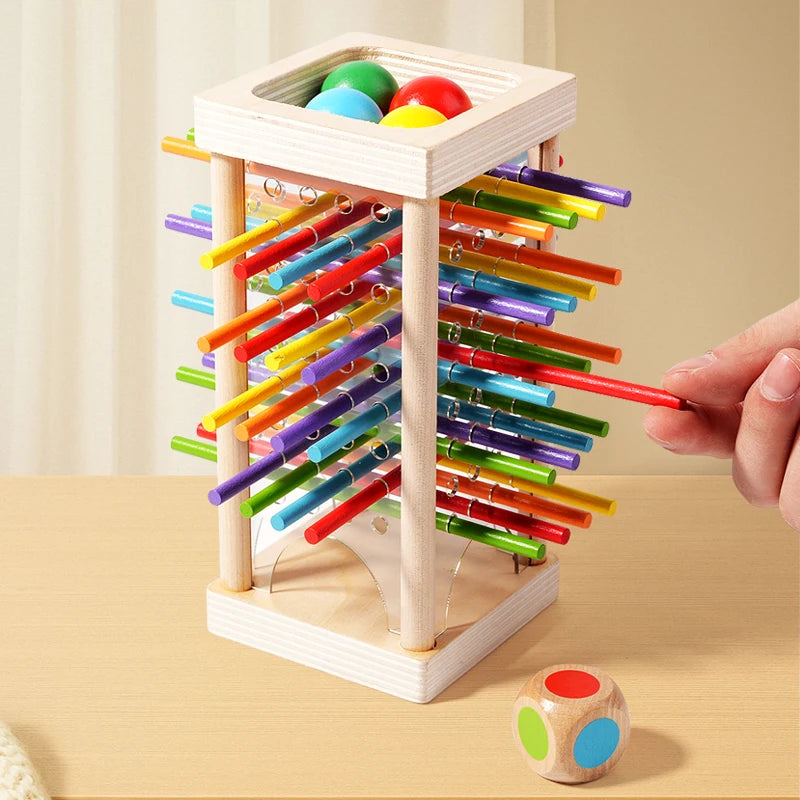 Interactive Wooden Stick Puzzle – Logic Game