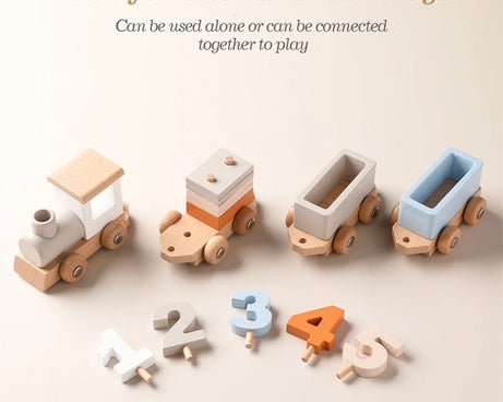 Montessori Wooden Train Set – Educational Toy