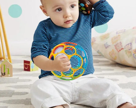 Soft Rattle Ball – Sensory Toy with Bell