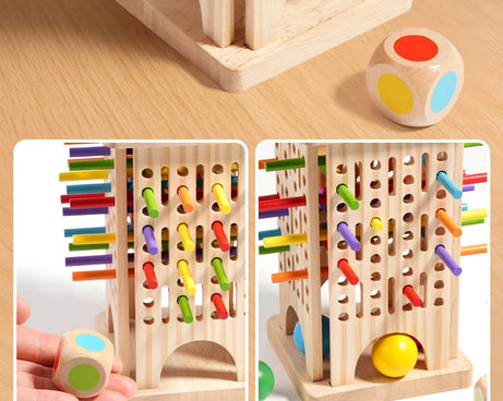 Interactive Wooden Stick Puzzle – Logic Game