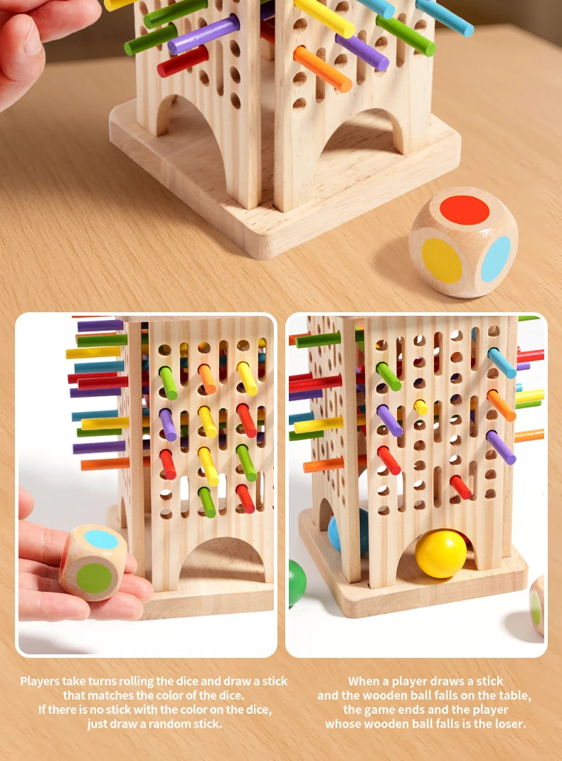 Interactive Wooden Stick Puzzle – Logic Game