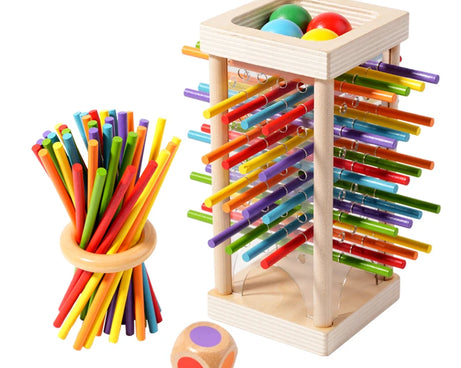 Interactive Wooden Stick Puzzle – Logic Game