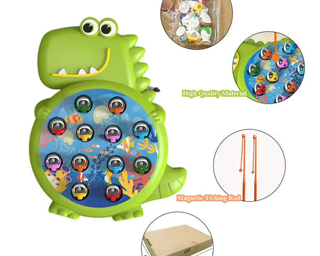 Dinosaur Magnetic Fishing Game – Montessori Toy