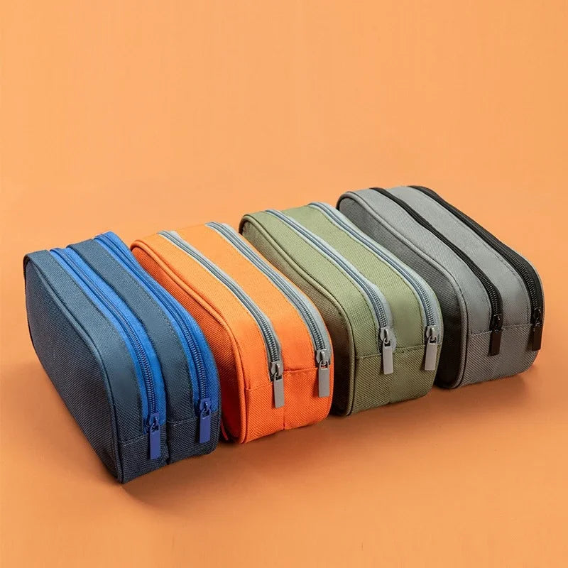 Double Zipper Camo Pencil Case – Large & Durable