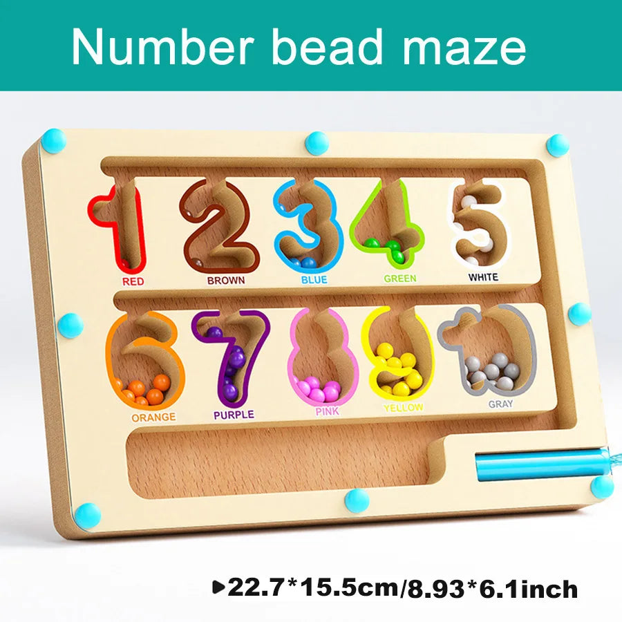 Montessori Magnetic Color Sorting Maze Toy