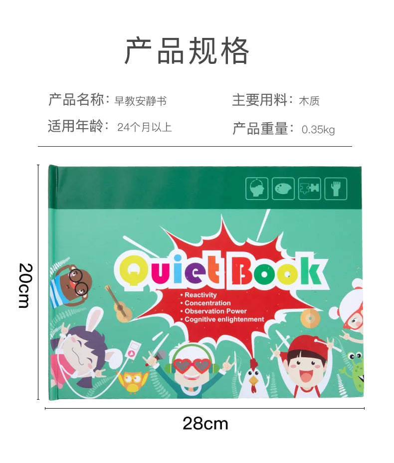 Montessori Busy Book – Learning Activity for Toddlers