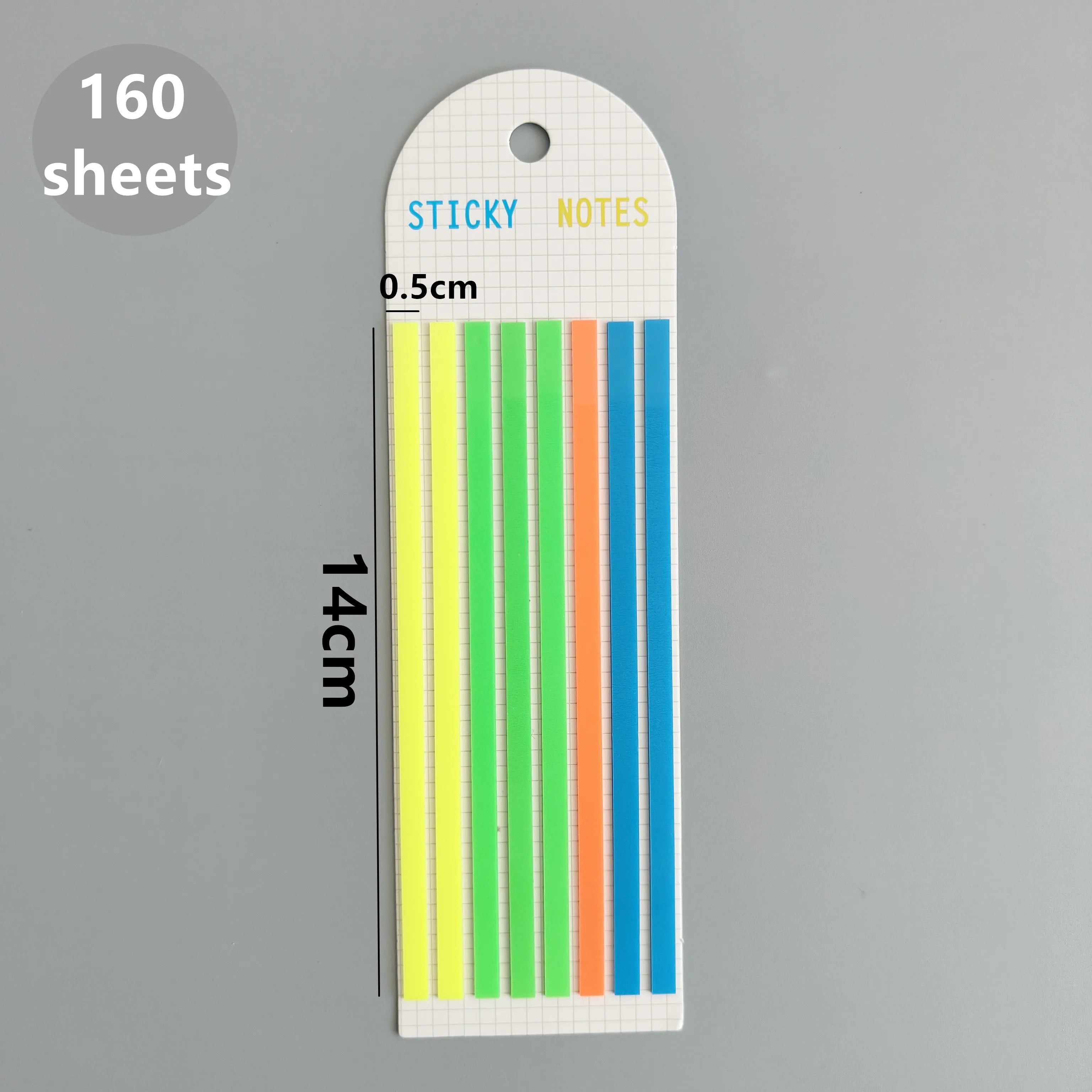 160-Sheet Transparent Sticky Notes – Self-Adhesive