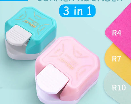 3-in-1 Corner Rounder Punch – Mini Cutter