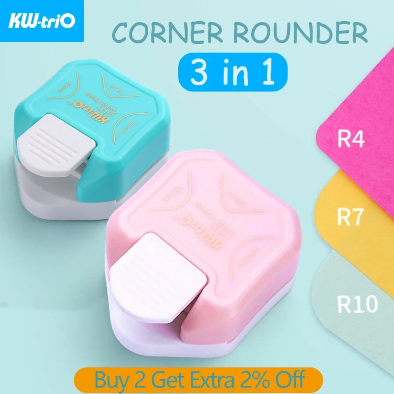 3-in-1 Corner Rounder Punch – Mini Cutter