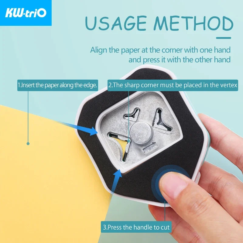 3-in-1 Corner Rounder Punch – Mini Cutter