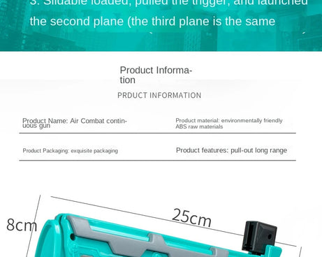 Kids Ejection Aircraft Shooting Toy Set