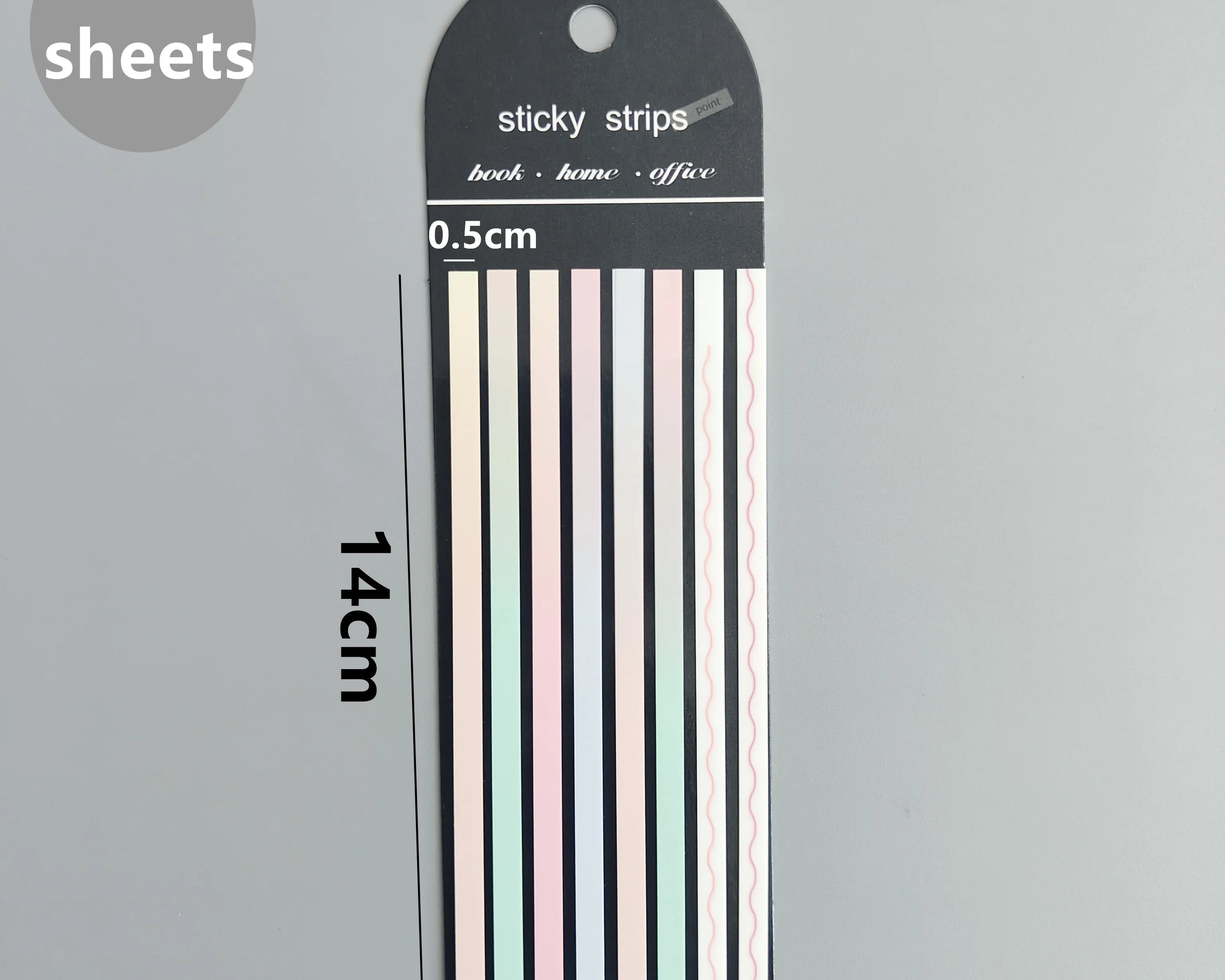 160-Sheet Transparent Sticky Notes – Self-Adhesive