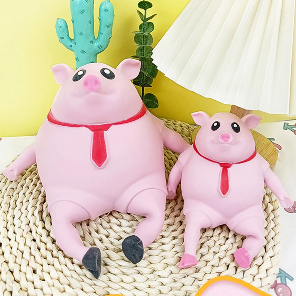 Cute Pink Pig Stress Relief Squeezable Toy
