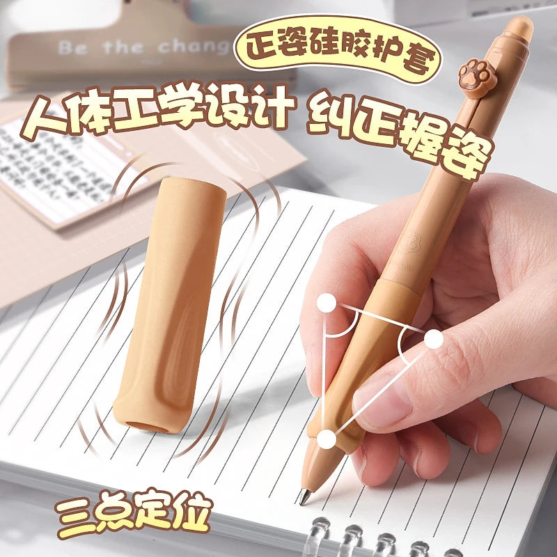 4pcs Bear Erasable Gel Pens – Cute & Reusable