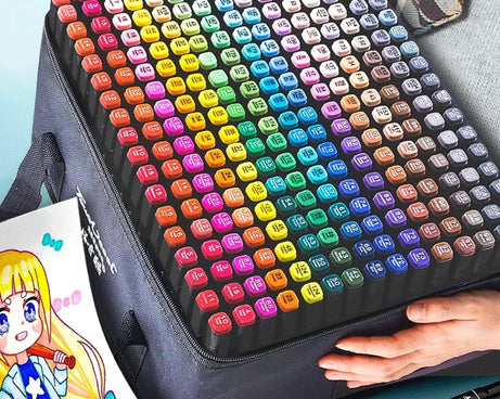 24-80 Color Dual-Tip Art Marker Set