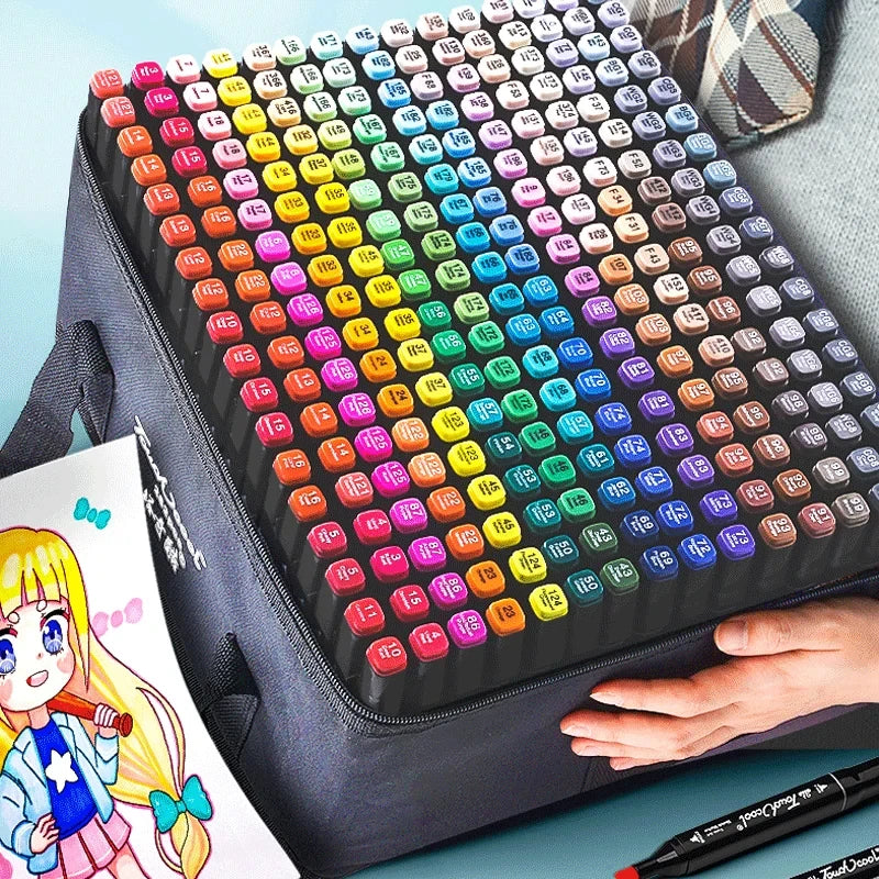 24-80 Color Dual-Tip Art Marker Set