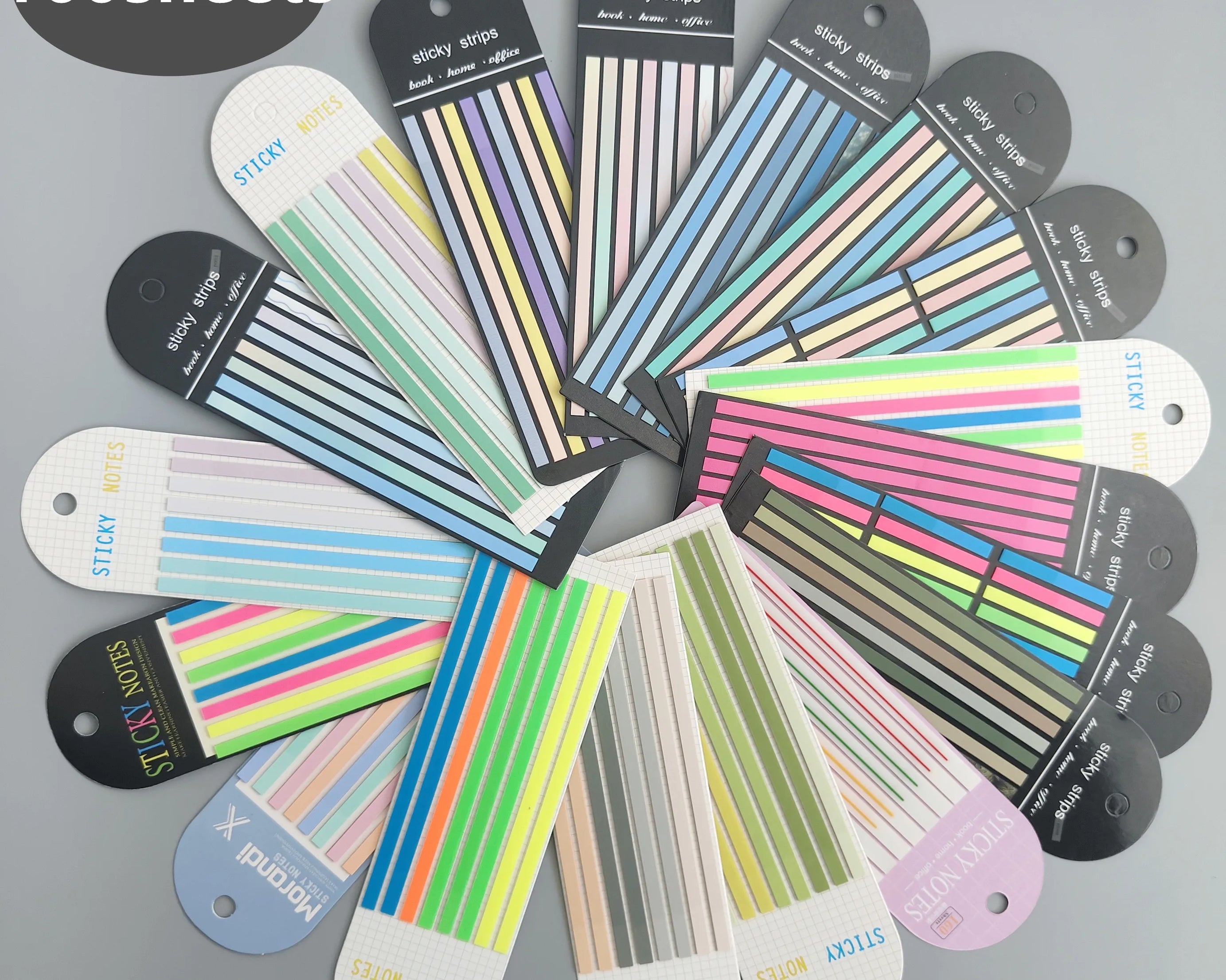 160-Sheet Transparent Sticky Notes – Self-Adhesive