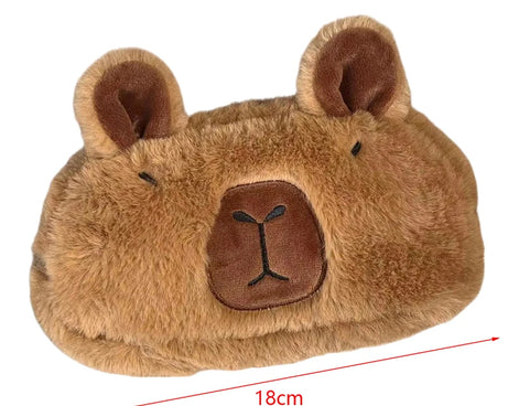 Cute Plush Capybara Pencil Storage Bag