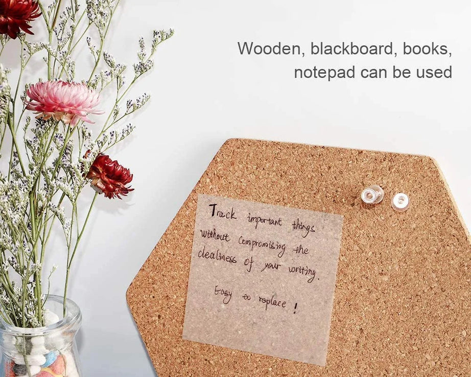 50-Sheet Transparent Sticky Notes – Waterproof