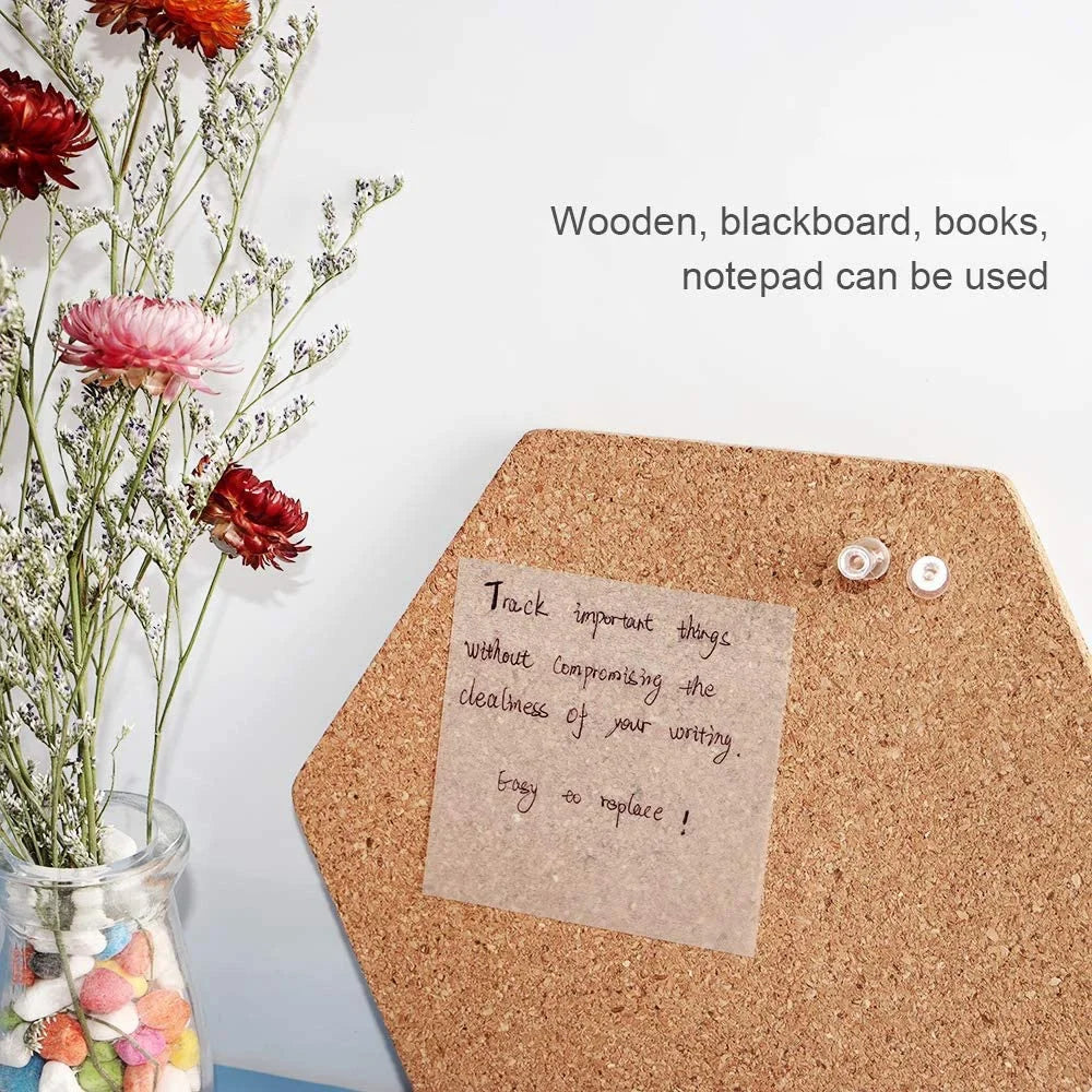 50-Sheet Transparent Sticky Notes – Waterproof